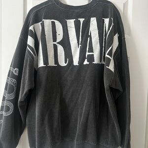 NIRVANA Charcoal Crewneck Sweater
